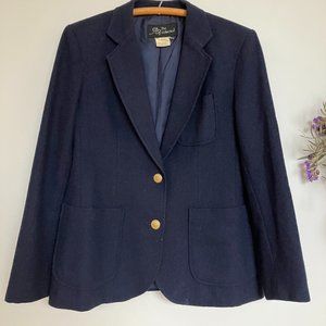 Vintage Navy Blazer with Gold Buttons